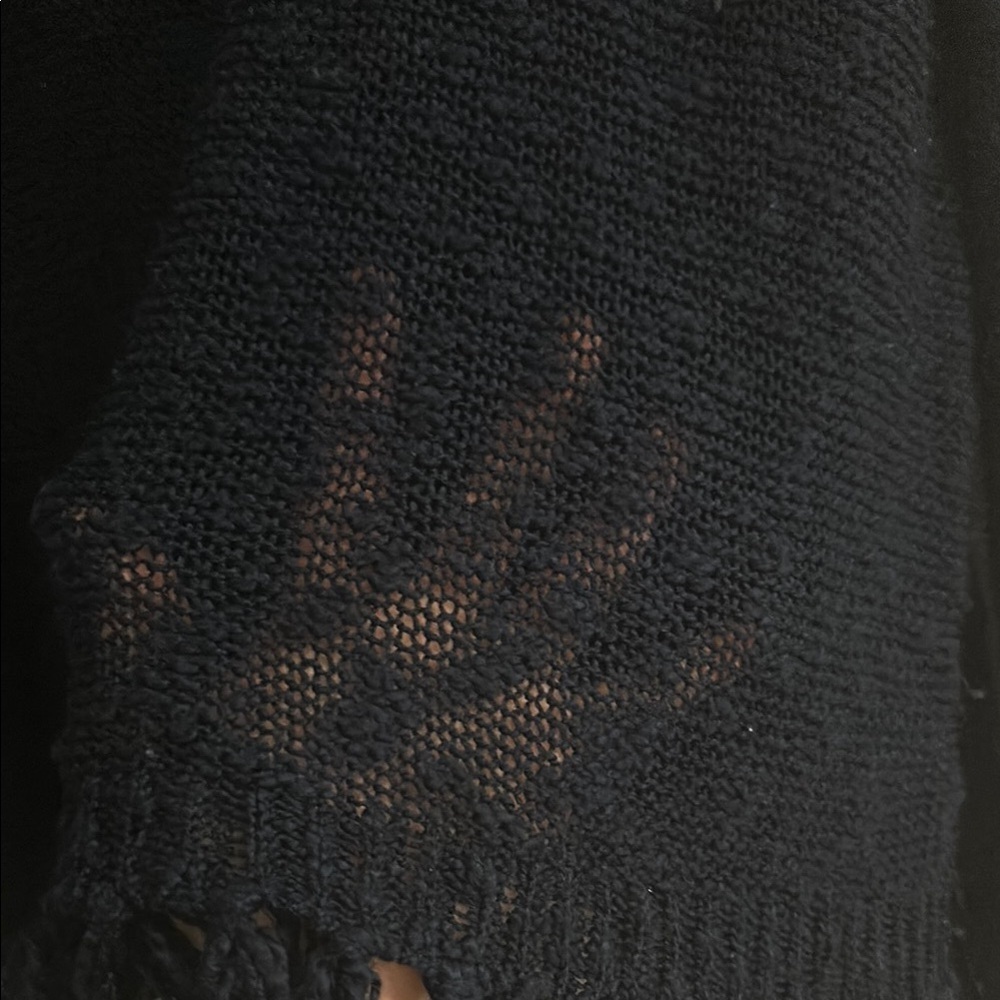 Miami Navy Fringe Sweater - Picture 4 of 4